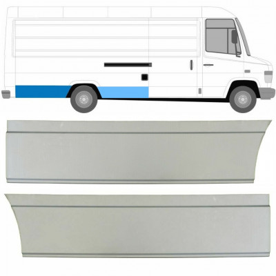Painel de reparação do guarda-lamas traseiro para Mercedes Vario 1996- / Direito / Conjunto 8545