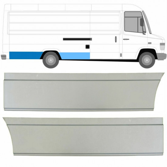 Painel de reparação do guarda-lamas traseiro para Mercedes Vario 1996- / Direito / Conjunto 8545