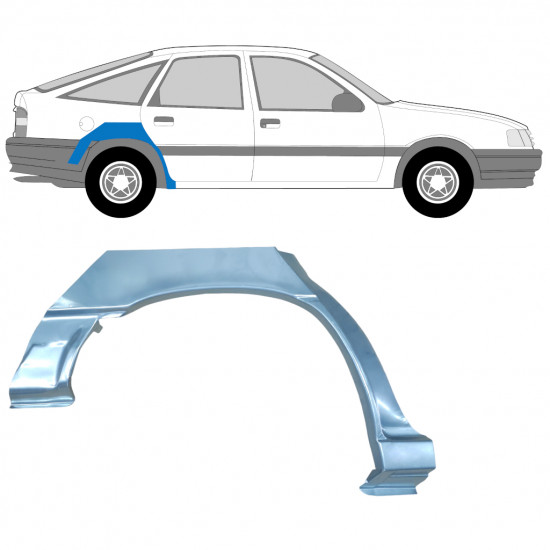 Painel de reparação do guarda-lamas traseiro para Opel Vectra 1988-1995 / Direito 11208