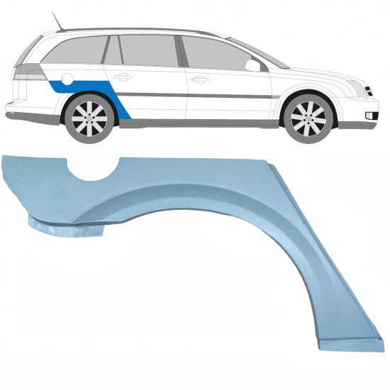 Painel de reparação do guarda-lamas traseiro para Opel Vectra 2002-2009 / Direito / COMBI 8602