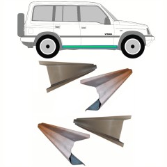 Painel de reparação interna e externa da soleira para Suzuki Vitara 1996-2003 / Esquerda = Direita (simétrico) / Conjunto 10311