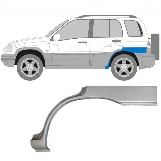 Painel de reparação do guarda-lamas traseiro para Suzuki Grand Vitara 1997-2005 / Esquerdo 11226