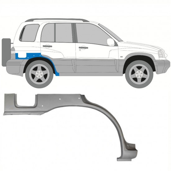 Painel de reparação do guarda-lamas traseiro para Suzuki Grand Vitara 1997-2005 / Direito 11225