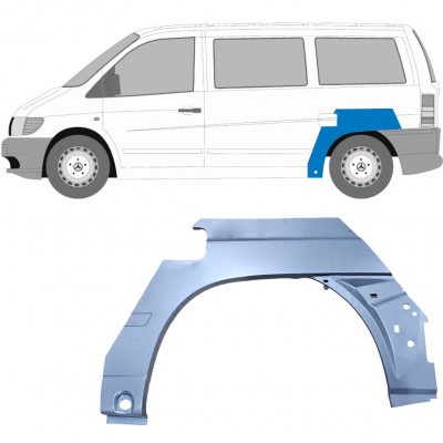 Painel de reparação do guarda-lamas traseiro para Mercedes Vito 1996-2003 / Esquerdo 6799