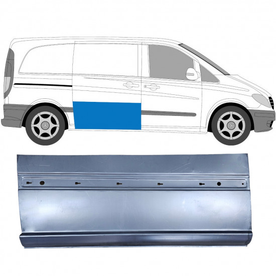 Painel de reparação externa das portas deslizantes para Mercedes Vito 2003-2014 / Direito 6812