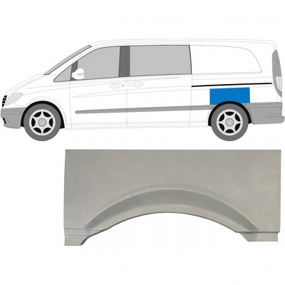 Painel de reparação do guarda-lamas traseiro para Mercedes Vito 2003-2010 / Esquerdo 5182