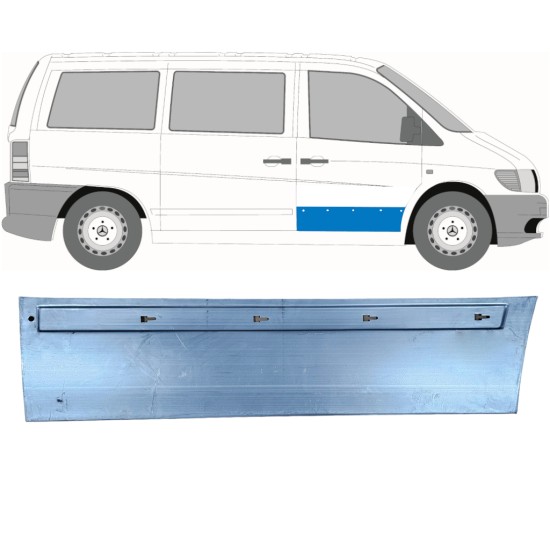 Painel de reparação das portas dianteiras para Mercedes Vito I W638 1996-2003 / Direito 11497