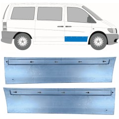 Painel de reparação das portas dianteiras para Mercedes Vito I W638 1996-2003 / Esquerda+Direita / Conjunto 11499