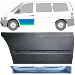 Painel de reparação interna e externa das portas dianteiras para Mercedes Vito I W638 1996-2003 / Esquerdo / Conjunto 12015