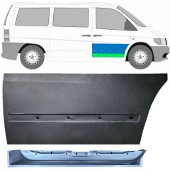 Painel de reparação interna e externa das portas dianteiras para Mercedes Vito I W638 1996-2003 / Direito / Conjunto 12014