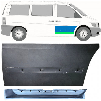 Painel de reparação interna e externa das portas dianteiras para Mercedes Vito 1996-2003 / Direito / Conjunto 12014