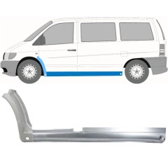 Soleira completa com reparação de guarda-lamas dianteiro para Mercedes Vito I W638 1996-2003 / Esquerdo / Conjunto 11503
