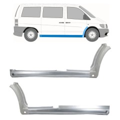 Soleira completa com reparação de guarda-lamas dianteiro para Mercedes Vito I W638 1996-2003 / Conjunto 11504