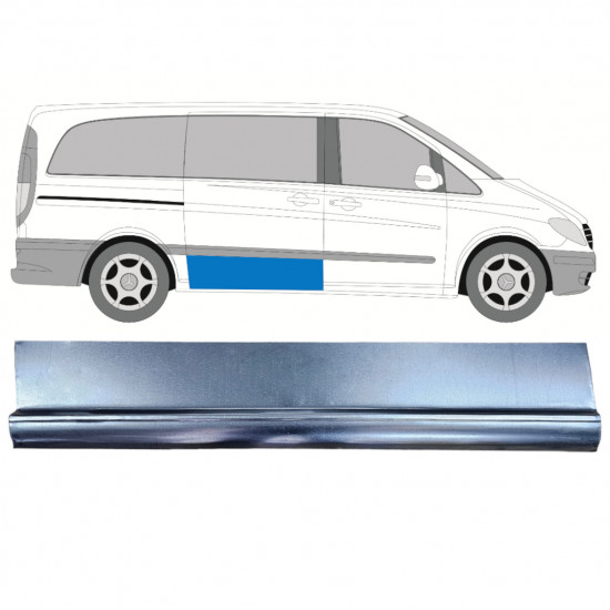 Painel de reparação das portas deslizantes para Mercedes Vito 2003-2014 / Direito 12045