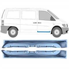 Painel de reparação interna das portas dianteiras para Mercedes Vito I W638 1996-2003 / Esquerda+Direita / Conjunto 10433