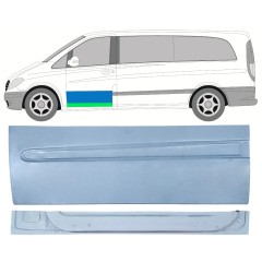 Painel de reparação interna e externa das portas dianteiras para Mercedes Vito W639 2003-2014 / Esquerdo / Conjunto 12646