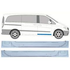 Painel de reparação interna das portas dianteiras para Mercedes Vito W639 2003-2014 / Esquerda+Direita / Conjunto 12644