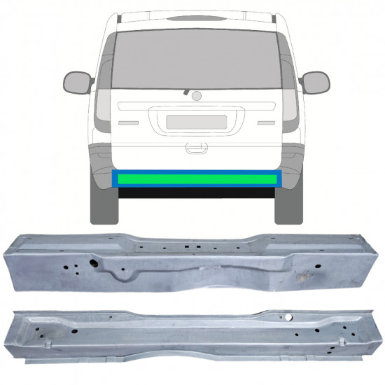 Painel de reparação interna e externa traseira para Mercedes Vito 2003-2014 / Conjunto 12561