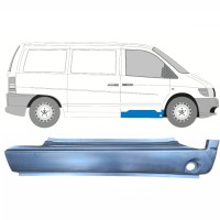 Painel de reparação da soleira dianteira para Mercedes Vito I W638 1996-2003 / Direito 8831