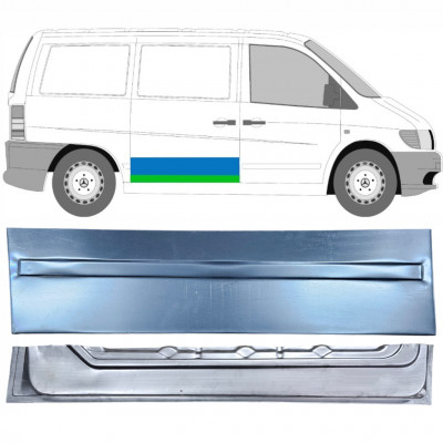 Painel de reparação interna e externa das portas deslizantes para Mercedes Vito 1996-2003 / Direito / Conjunto 12048