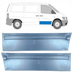 Painel de reparação externa das portas dianteiras para Mercedes Vito I W638 1996-2003 / Esquerda+Direita / Conjunto 9788