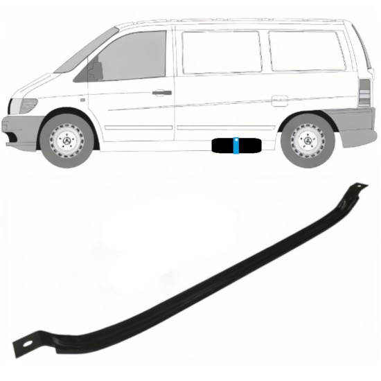 Abraçadeira do tanque de combustível para Mercedes Vito I W638 1996-2003 9394