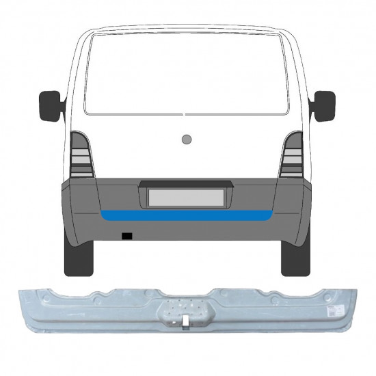 Painel de reparação interna das portas traseiras para Mercedes Vito 1996-2003 6803