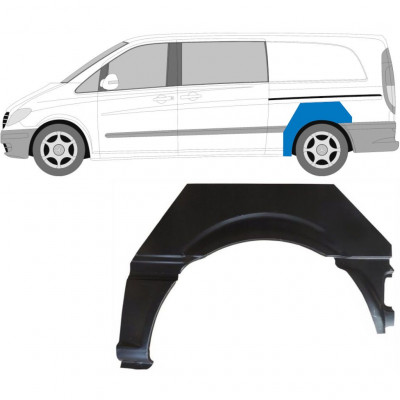 Painel de reparação do guarda-lamas traseiro para Mercedes Vito 2003-2010 / Esquerdo 5880