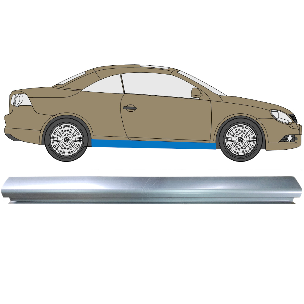 Painel De Reparação Da Soleira Para Volkswagen Eos 2006-2015 7342