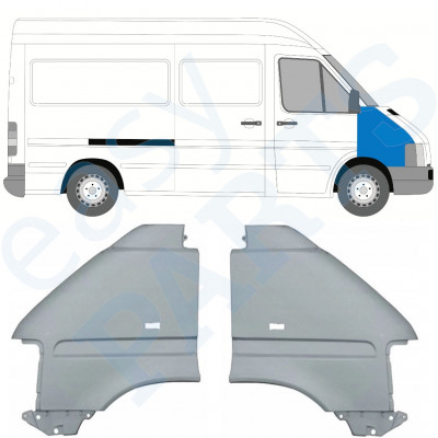 Guarda-lamas dianteiro para Volkswagen LT 1996-2005 / Esquerda+Direita / Conjunto 9742