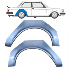 Painel de reparação do guarda-lamas traseiro para Volvo 240 1975-1993 / Esquerda+Direita / Conjunto 10765