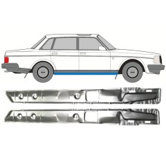Painel de reparação interna da soleira para Volvo 240 1975-1993 / Esquerda+Direita / Conjunto 16111