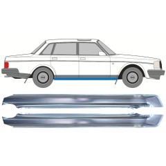 Soleira completa para Volvo 240 1975-1993 / Esquerdo / Direito / Conjunto 12772
