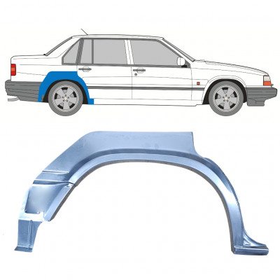 Painel de reparação do guarda-lamas traseiro para Volvo 940 1990-1998 / Direito /  8293