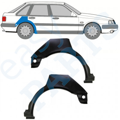 Painel de reparação do guarda-lamas traseiro para Volvo 440 460 1988-1997 / Esquerda+Direita / Conjunto 10453