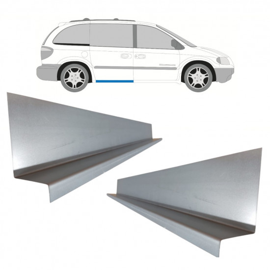 Painel de reparação interna da soleira da porta deslizante para Chrysler Voyager 2000-2008 / Conjunto 11194