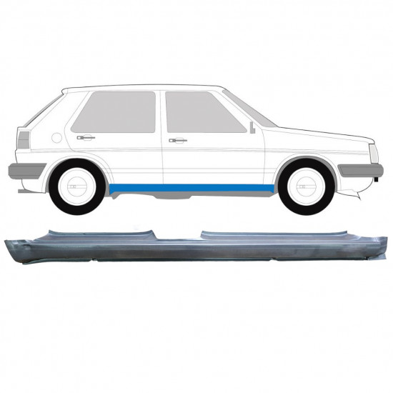 Painel de reparação da soleira para VW Golf 2 1982- / Direito 7095