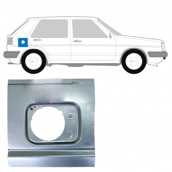 Painel de reparação do orifício de enchimento de combustível para VW Golf 2 1982- 7253