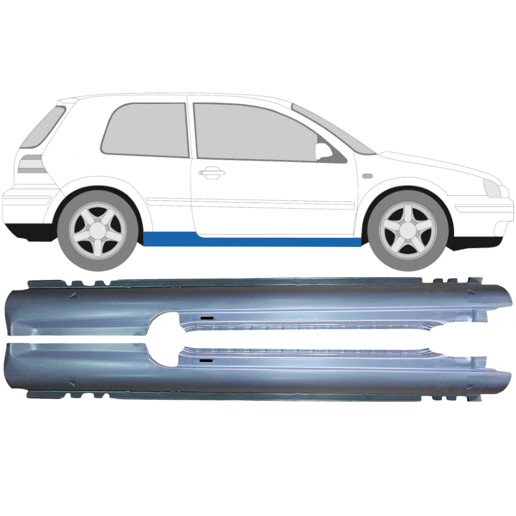 Painel De Reparação Da Soleira Para Vw Golf 4 1997- / Esquerda+Direita / Conjunto 9244