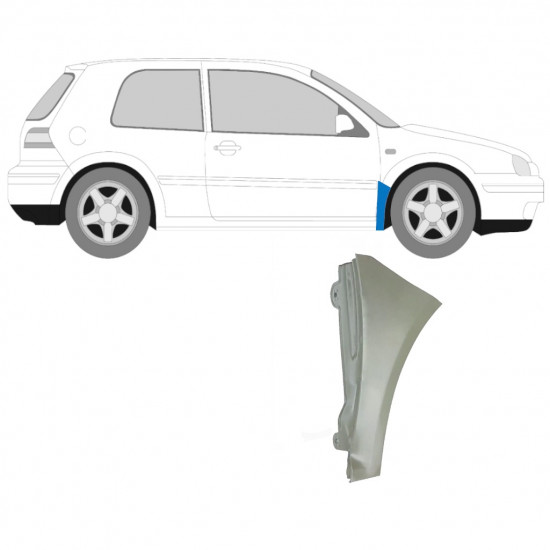 Painel de reparação do guarda-lamas dianteiro para VW Golf MK4 1997-2006 / Direito 7232