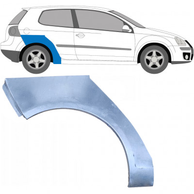 Painel de reparação do guarda-lamas traseiro para VW Golf 5 2003-2009 / Direito 7093