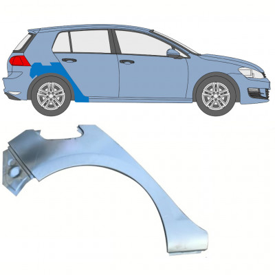 Painel de reparação do guarda-lamas traseiro para VW Golf 7 2012- / Direito 8364