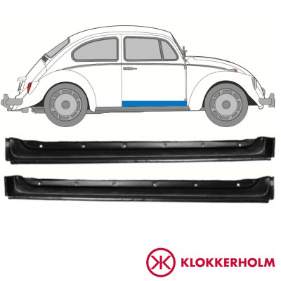 Painel de reparação interna das portas dianteiras para Volkswagen Kaefer 1947-1972 / Conjunto 11122