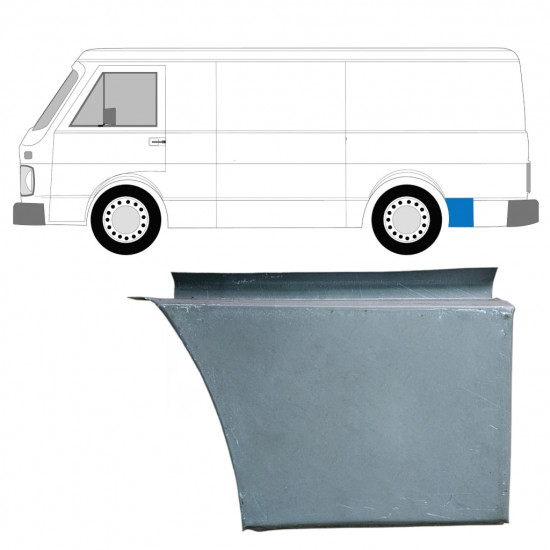 Painel de reparação do guarda-lamas traseiro para Volkswagen LT 1975-1996 / Esquerdo 7961