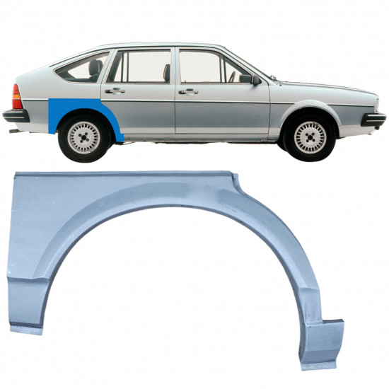 Painel de reparação do guarda-lamas traseiro para VW Passat B2 1980-1988 / Direito 8089