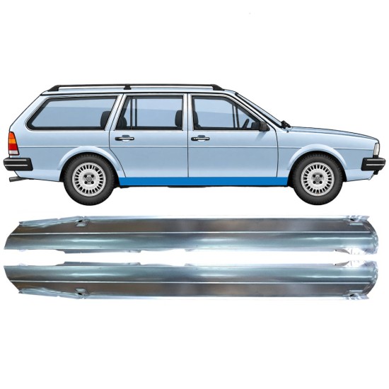 Soleira completa para Volkswagen Passat B2 1980-1988 / Esquerda+Direita / COMBI / SEDAN / HATCHBACK / Conjunto 9604