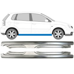 Soleira completa para Volkswagen Polo 2001-2009 / Esquerda+Direita / Conjunto 10095