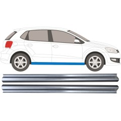 Painel de reparação da soleira para Volkswagen Polo 2009-2017 / Esquerdo / Direito / Esquerda+Direita / Conjunto 12910