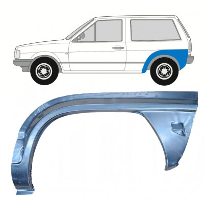 Painel de reparação do guarda-lamas traseiro para VW Polo 1981-1984 / Esquerdo 7117