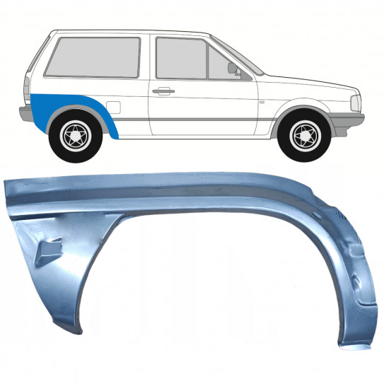 Painel de reparação do guarda-lamas traseiro para VW Polo 1981-1984 / Direito 7116